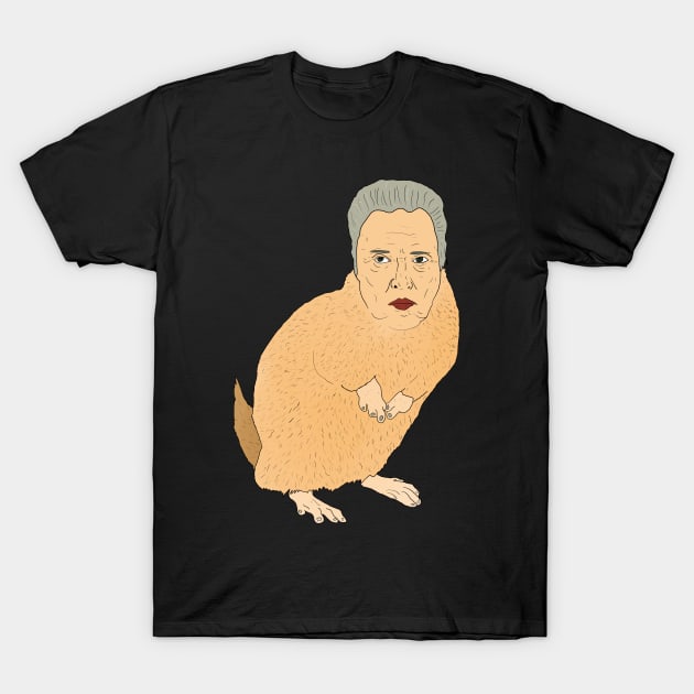 Chris Gopher Walken T-Shirt by Pretty Weird